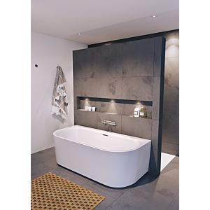 Riho Desire back2wall Vorwand-Badewanne B089001005 weiß, 180x84cm, mit Verkleidung, ohne Füllfunktion