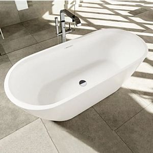 Riho Inspire freistehende Badewanne B091001005 weiß, 160x75cm, ohne Füllfunktion, Oval
