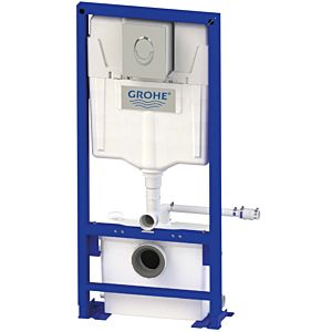 SFA wall-mounted WC system 0035UP with glass panel, floor fixing