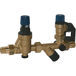 Syr - Sasserath Safety Group 0025.15.001 DN 15, with Pressure Reducing Valves bar, R 2000 / 2, raw yellow