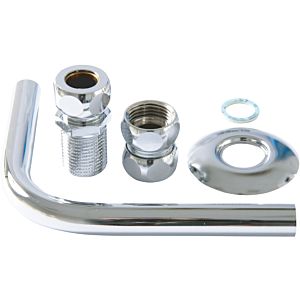Syr - Sasserath hot water connection elbow 0323.15.900 chrome-plated, for Safety Group 322-324