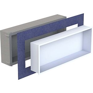 Schedel Multistar vision niche insert BOX3080MR 300 x 800 x 120 mm, avec cadre, bianco blanc