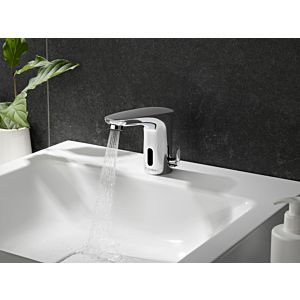 SCHELL Modus E HD-M electronic basin tap 021740699 battery compartment 6 V, IP 65, 4x AA alkaline batteries 1.5 V, chrome