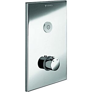 Schell Linus dct trim set 019180699 Chrome brass front plate, CVD touch electronics, thermostat
