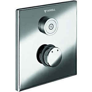 Schell Linus dcm trim set 019190699 Chrome brass front plate, CVD touch electronics, for mixed water