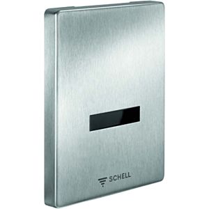 Schell Edition e trim set 028072899 urinal control, infrared, battery 6 V, vandal-proof, Stainless Steel