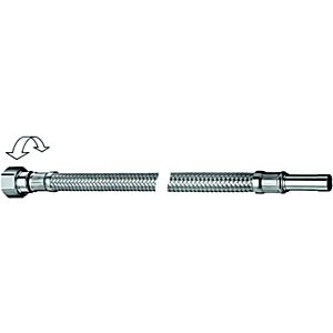 Schell Flex S flexible hose 103 110 699 chrome-plated, 500 mm, union nut G 3/8 IG, pipe socket Ø 10 mm, rotatable