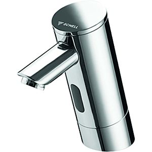 Schell Puris e electronic basin mixer 012130699 chrome-plated, concealed power supply unit, mains operation, for cold water