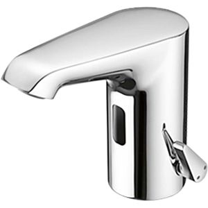 Schell Xeris E electronic basin mixer 002270699 chrome-plated, mains operation, for mixed water, with concealed power supply