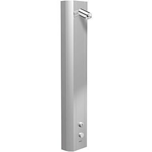 Schell Linus -mounted shower panel 008250899 anodised aluminum, thermostat, disinfection, low-aerosol, DK