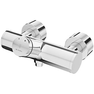 Schell Vitus shower self-closing fitting 016160699 shower connection below, thermal disinfection, surface-mounted, for mixed water, chrome-plated
