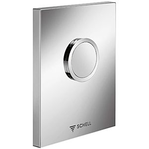 Schell Edition Urinal plate 028012899 mechanical actuation, vandal-proof, Stainless Steel