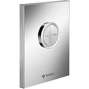 Schell Edition eco WC plaque d&#39;actionnement Inox , basse pression, double chasse