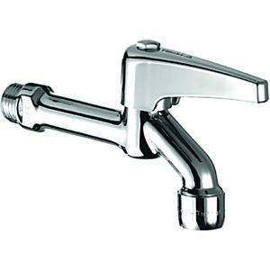 Schell outlet valve 034250699 G 2000 / 2 AG, chrome-plated, with lever handle 270 degrees open / closed