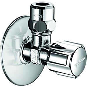 Schell Comfort regulating angle valve 049020699 DN 10, G 3/8 AG, with regulating function, chrome-plated
