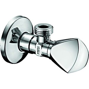 Schell regulating angle valve 053460699 DN 15, G 2000 / 2 AG, with three-cornered tube handle, chrome-plated