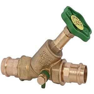 Schlösser free flow valve 0015382200001 DN 20, 22mm, IT, with drain, non-rising spindle