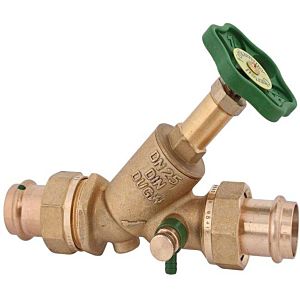 Schlösser free flow valve 0015872200001 DN 20, 22mm, male thread, with drain, non-rising spindle