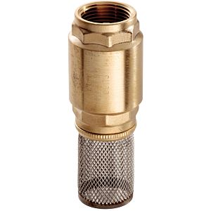 Hermann Schmidt foot valve 1 1/2&quot; brass, with stainless steel strainer