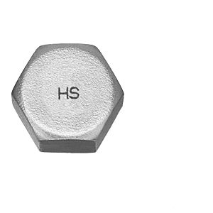Hermann Schmidt stainless steel cap 1 1/4&quot; edged