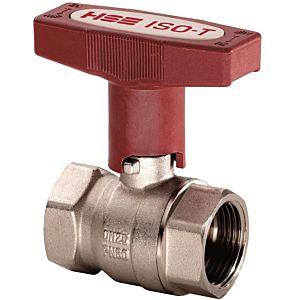Hermann Schmidt heating ball valve 1&quot; nickel-plated brass, with extended T-handle, PN 40