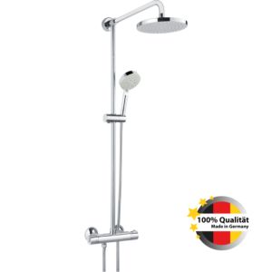 Heinrich Schulte Ascona shower system Z034647-00010 with attached shower rail, chrome-plated chrome-plated