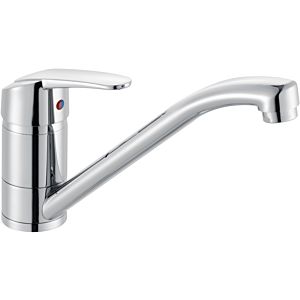 Heinrich Schulte alpha_100 single-lever sink mixer Z058832-00010 chrome-plated, for low pressure, swiveling pipe spout
