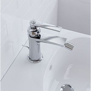 Steinberg Series 350 bidet faucet 3501300 with drain fitting, chrome