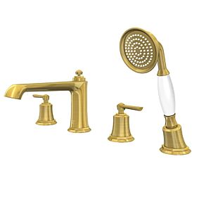 Steinberg Series 350 four-hole bath mixer 3502400BG projection 206 mm, brushed gold