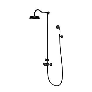 Steinberg Système de douche série 350 3502721S comprenant thermostat, douche de tête et douchette à main, noir mat