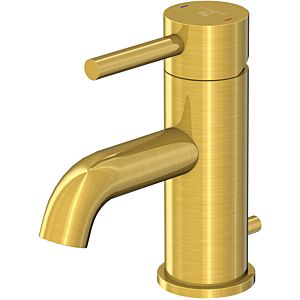 Steinberg Series 100 basin mixer 1001000BG projection 100mm, height 149mm, with waste fitting 1 1/4&quot;, brushed gold