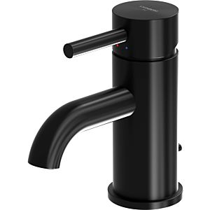 Steinberg Series 100 basin mixer 1001000S projection 100mm, height 150mm, with waste fitting, matt black