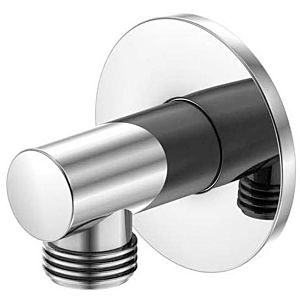 Steinberg Series 100 wall connection elbow 1001660 chrome, DN 15, intrinsically safe against backflow