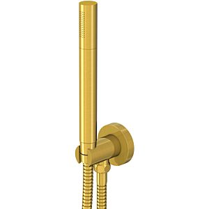 Steinberg Series 100 hand shower set 1001670BG with wall connection elbow and shower hose 1500mm, brushed gold