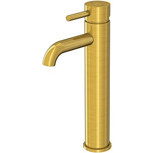 Steinberg Series 100 basin mixer 1001700BG projection 128mm, height 307mm, without waste fitting, brushed gold