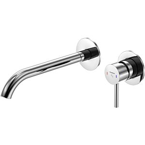 Steinberg Series 100 basin mixer 1001820 concealed, projection 245 mm, chrome, wall mounting
