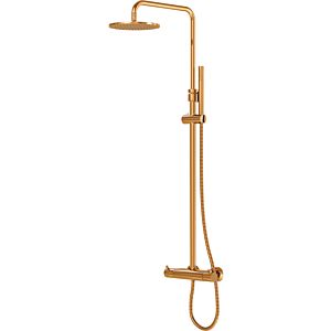 Series 100 Steinberg mounted thermostatic mixer, rain / hand shower, rose gold