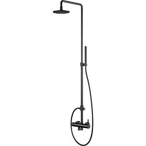 Steinberg Series 100 shower set 1002760S AP, with single lever mixer, rain/hand shower, Matt Black