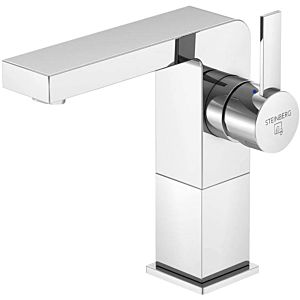Steinberg Series 120 basin mixer 1201750 chrome, raised version 220mm, without drain thread.