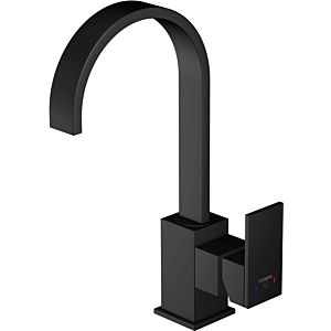 Steinberg Series 135 basin mixer 1351401S projection 150mm, height 300mm, swiveling, without waste set, matt black