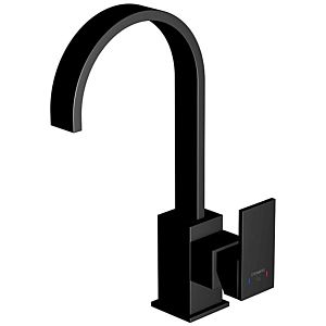Steinberg Series 135 basin mixer 1351501S projection 150mm, height 300mm, swiveling, with waste set, matt black