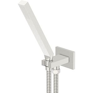 Steinberg Series 135 hand shower set 1351670BN with wall connection elbow and shower hose 1500mm, brushed nickel