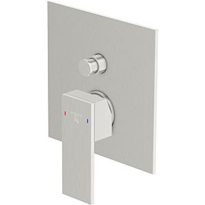 Steinberg Series 160 bath mixer 16021033BN concealed, brushed nickel, cover plate 165x165mm, for bath/shower mixer, with diverter