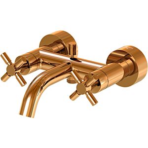 Steinberg Series 250 two-handle bath mixer 2501100RG exposed, projection 203mm, rose gold