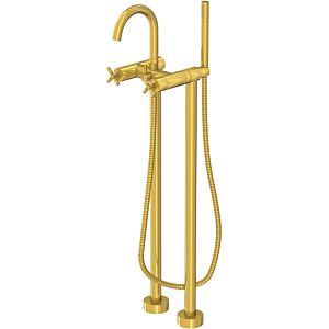 Steinberg Series 250 two-handle bath mixer 2501162BG projection 153mm, free-standing installation, brushed gold