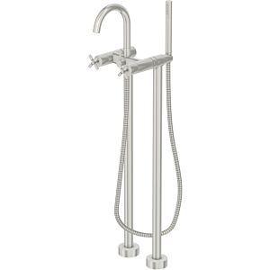Steinberg Series 250 two-handle bath mixer 2501162BN projection 153mm, free-standing installation, brushed nickel