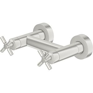 Steinberg Series 250 two-handle shower mixer 2501200BN exposed, for shower, brushed nickel