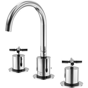 Steinberg Series 250 3-hole basin mixer 2502000, chrome, with pop-up waste
