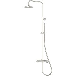 Steinberg Series 250 shower set 2502721BN with exposed thermostatic mixer, rain/hand shower, brushed nickel