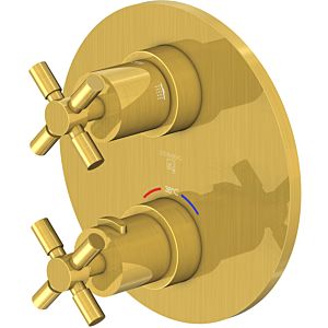 Steinberg Series 250 assembly set 25041333BG for flush-mounted thermostat, brushed gold